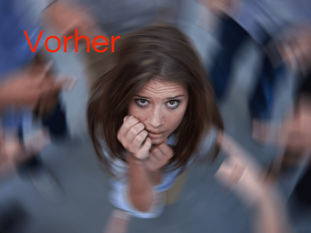 Viele Frauen erleben Selbstzweifel, Versagensangst, Unsicherheit, Imposter-Syndrom Verunsicherte Frau mit Angst und Stress – Imposter-Syndrom vor dem Coaching