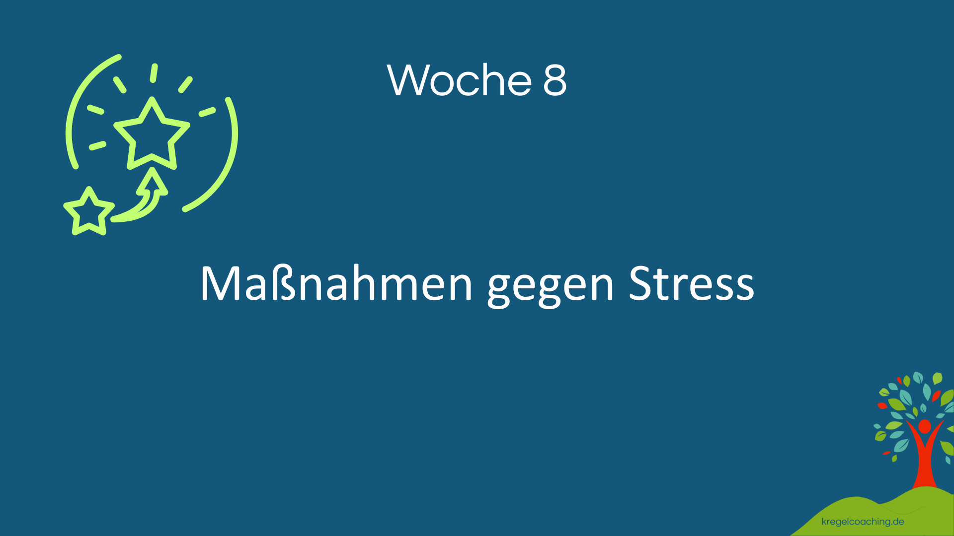 Modul Woche 8 – Effektive Maßnahmen gegen Stress im Coachingprogramm