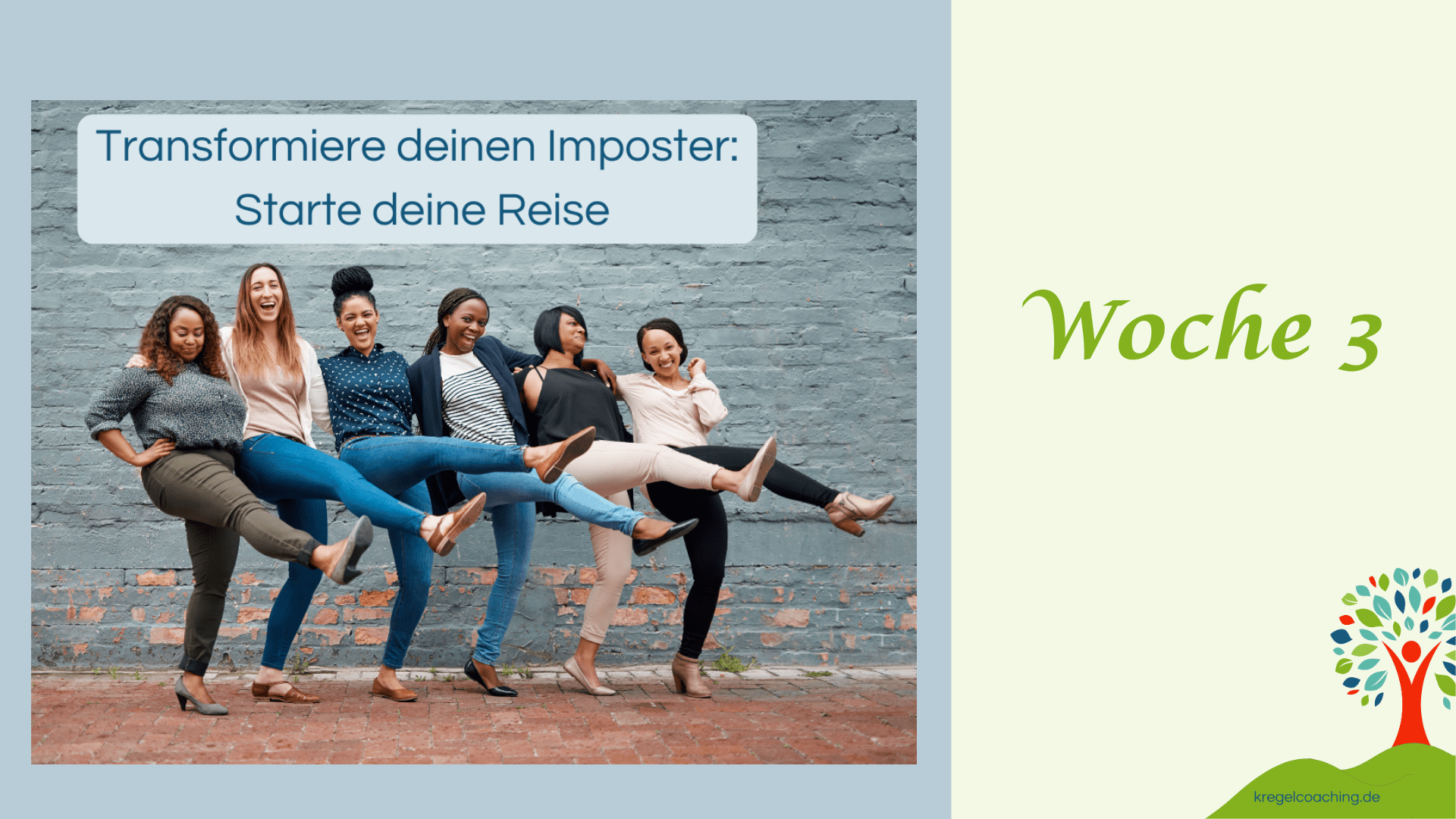 Transformiere deinen Imposter: Starte deine Reise Woche 3 - Kregel Coaching Frauen in Gemeinschaft und Bewegung – Symbol für das Erkennen von Mustern und Triggern.