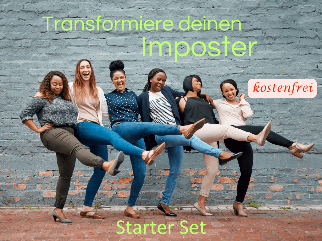 Frauen lachen und halten sich an den Schultern – Symbol für Leichtigkeit, Empowerment und Einstieg ins kostenfreie Imposter-Starter-Set