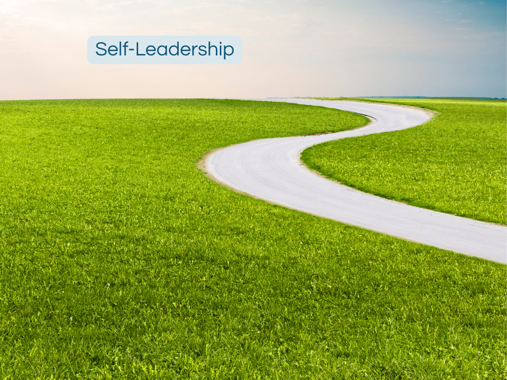 Geschwungener Weg durch eine offene Landschaft – Sinnbild für Self-Leadership